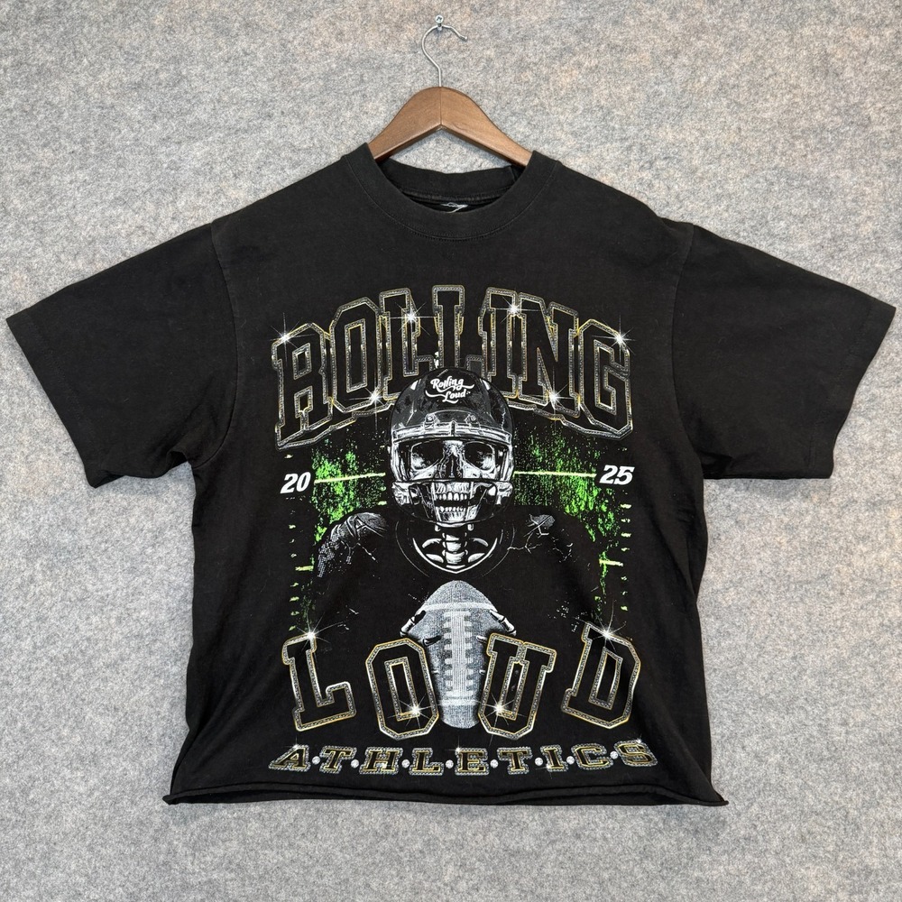 Rolling Loud Athletics Linebacker World Tour 2025 T Shirt Adult Large Football